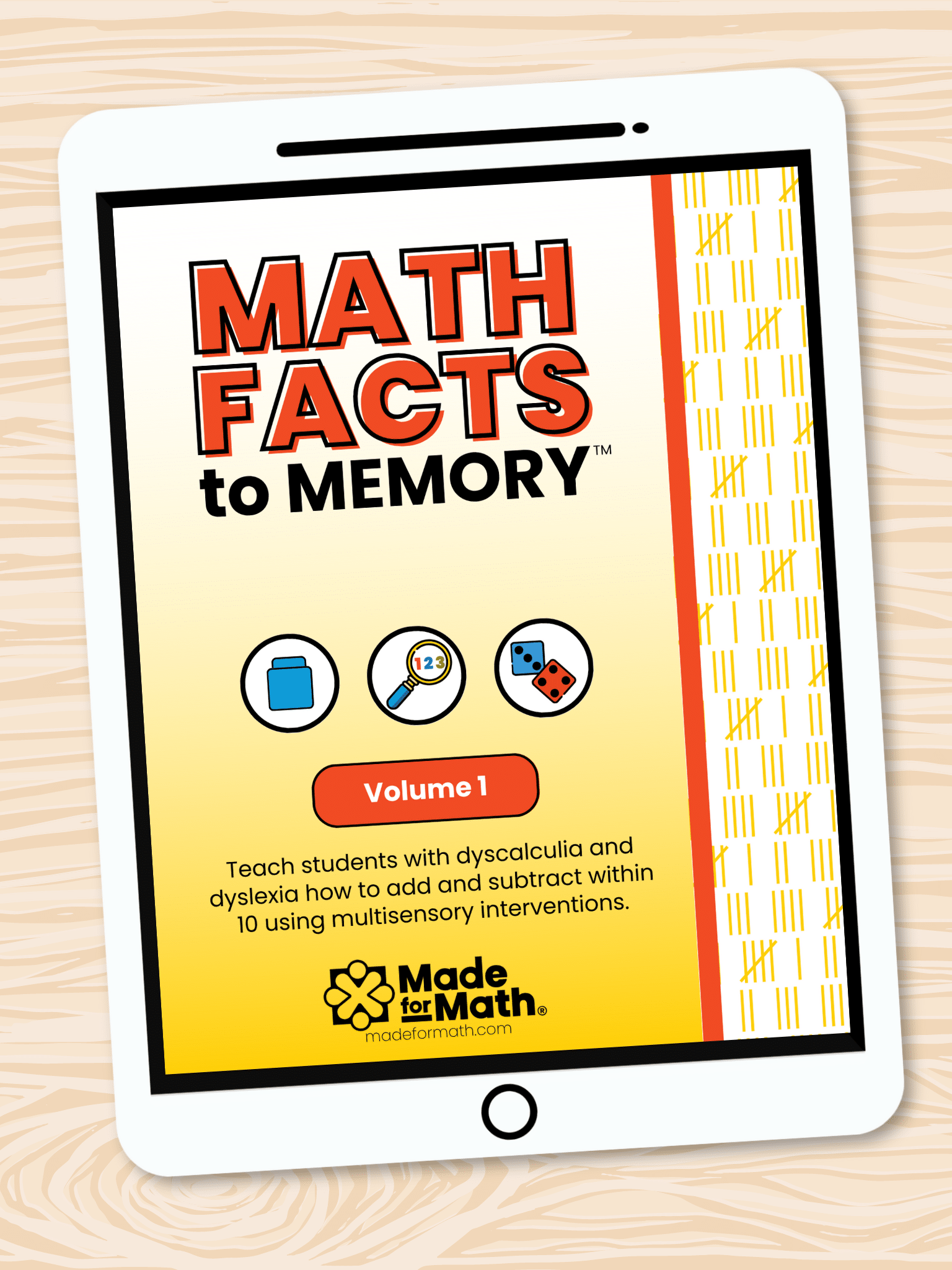 Math Facts to Memory Vol 1 ipad